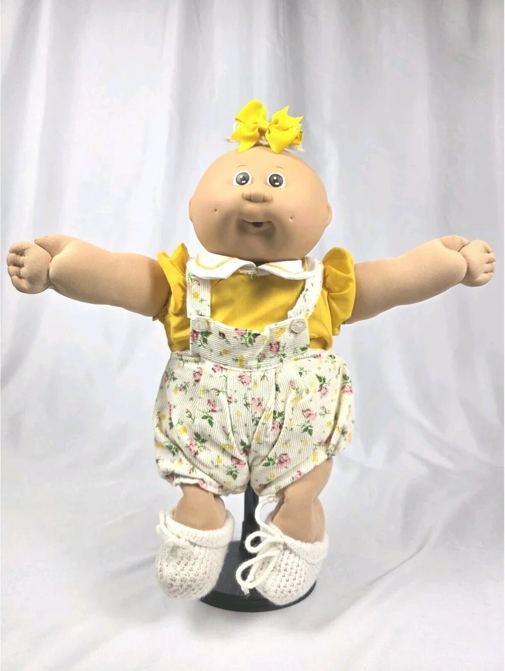 Vintage 1985 Cabbage Patch Kids Preemie Doll Coleco OK Factory Blue Sig